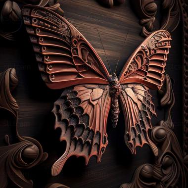 3D модель Papilio demoleus (STL)